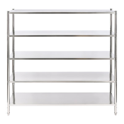 5 Tier Stainless Steel Adjustable Shelving
