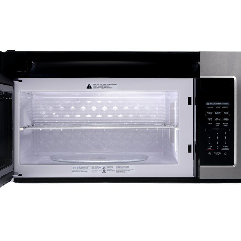 Cosmo 30 po Collection Stellar 1,9 pi³ Four à micro-ondes à hotte intégrée en acier inoxydable