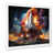 White Single Picture Framed