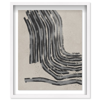 Broken Space Shadowbox Abstract Print by Oliver Gal, Black Frame, 16 x 20