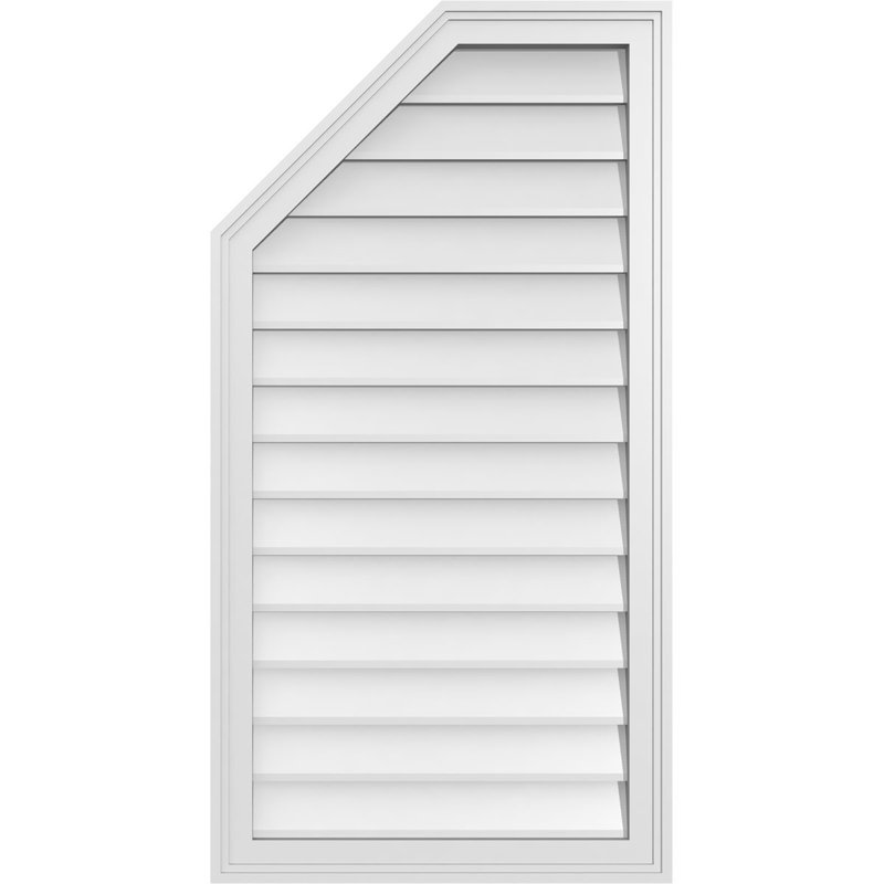 Évent en demi-octogone supérieur à montage en surface Signature, H 1,5 po x L 22 po x l 42 po