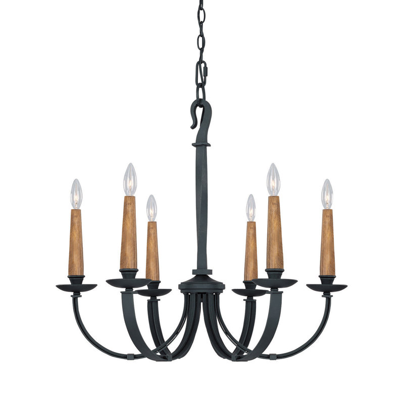 6 - Light Dimmable Chandelier