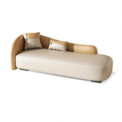 Banc rembourré blanc crème