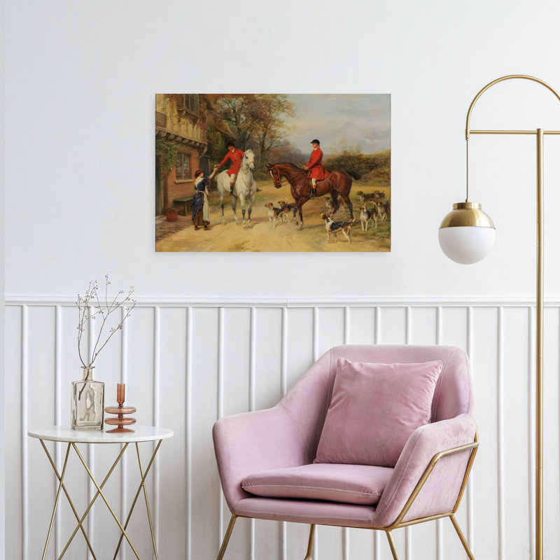 Reproduction d'art classique, chasse au renard classique, H 24 po x l 36 po