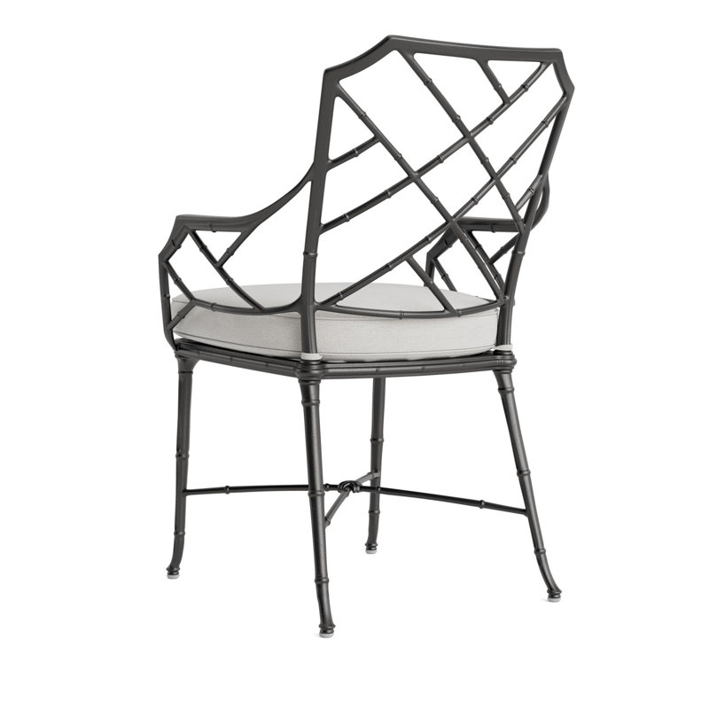 Calcutta Outdoor Dining Chair, Fusion Dove, Textured Pewter