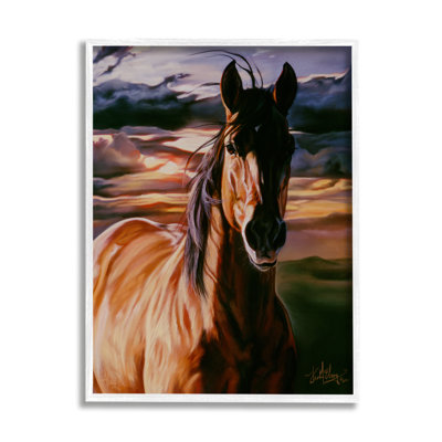 " Horse Landscape Painting " by Spirit Horse Painting Print