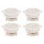Ensemble de 4 réchauds à vaisselle 5QT pour buffet, ensemble de chauffe-plats ronds, chauffe-buffet en acier inoxydable avec couvercle-107452818