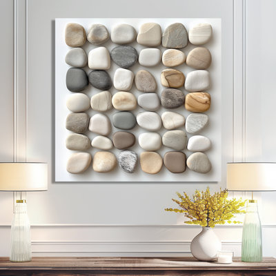 Pebble, art mural minimaliste, toile organique neutre, Apostolis