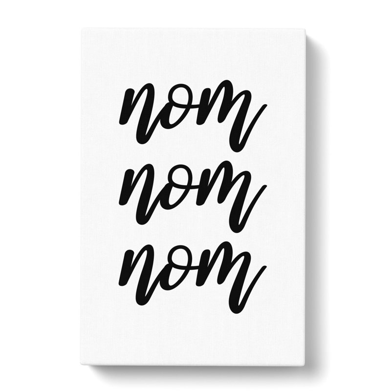 Nom Nom Nom V2 - Wrapped Canvas, 76cm H x 50cm W x 3cm D