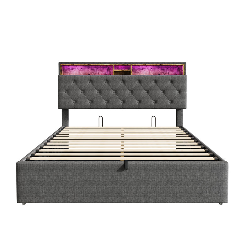 Upholstered Ottoman Storage Bed