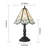 18" Vintage Table Flower Lamp, 60W Retro Glass Vintage Desk Flower Lamp with Switch Controlled, E26 Table Lamp Holder Home Decor Night Stand Lamp Suitable for Living Room, Bedroom，Tiffany style lamp-1861045953
