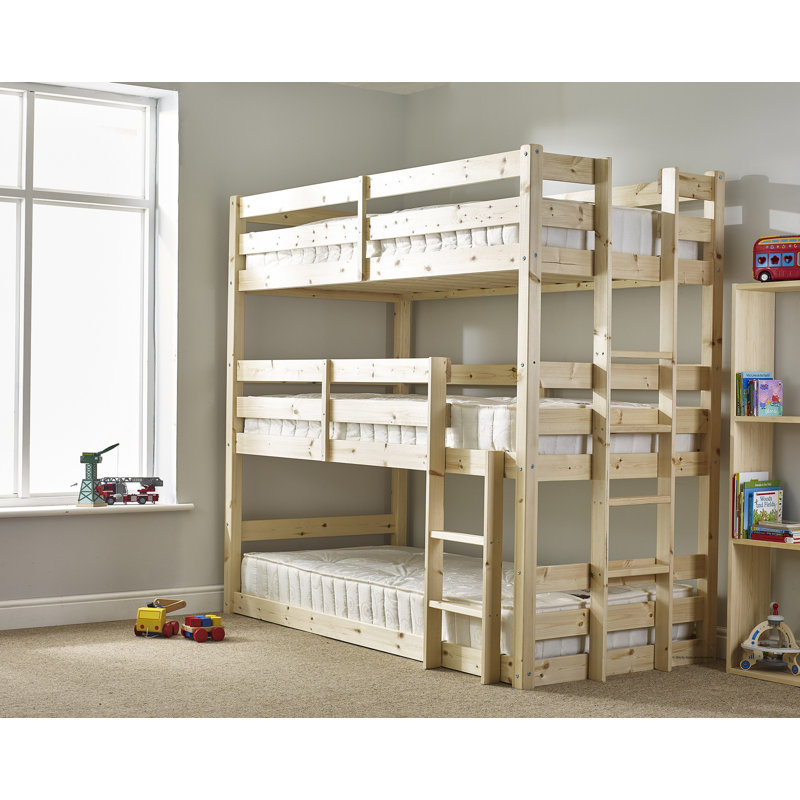 Bunk Bed with Built-in Ladder Included