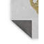 Tapis doré/blanc tissé à la machine-449898832