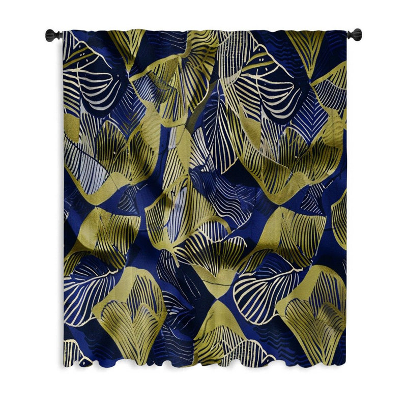 Panneau de rideau transparent en polyester Sundra, L 50 po x L 84 po