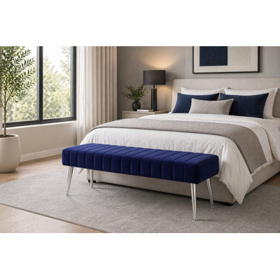 Banc en simili cuir Hilda