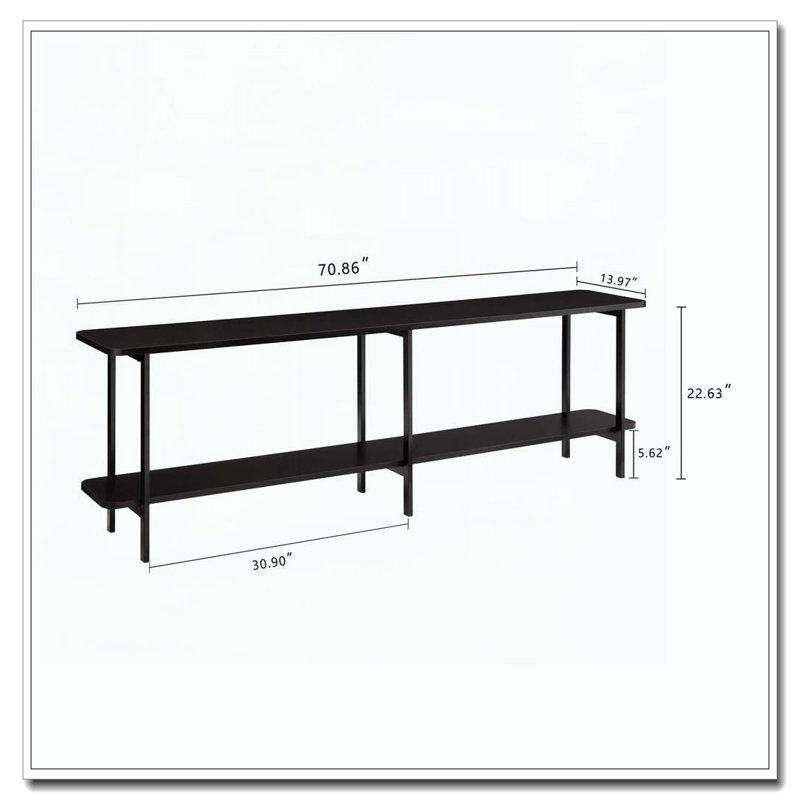 Console 71 po, Noir