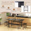 Dining Table Set 5 Piece Kitchen Table Set With Extendable Table 2 Benches & 2 Stools Space-saving Design Modern Dinette Set For Kitchen Dining Room Restaurant Accommodate 4-6 People-849309459-849309458