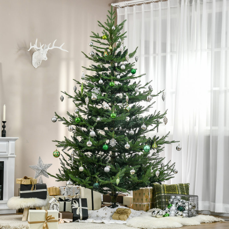 Arbre de Noël artificiel, arbre de Noël à charnière en pin avec branches réalistes de 1939, base en acier, ouverture automatique