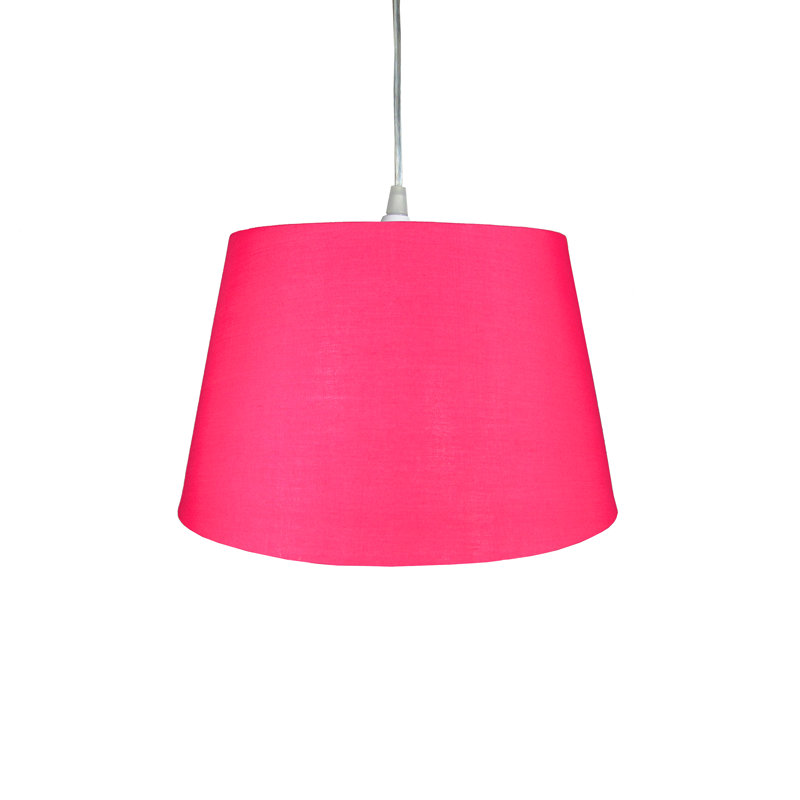 Cotton Empire Lamp Shade ( Clip On ), Hot Pink, H22 x W35 x D35cm