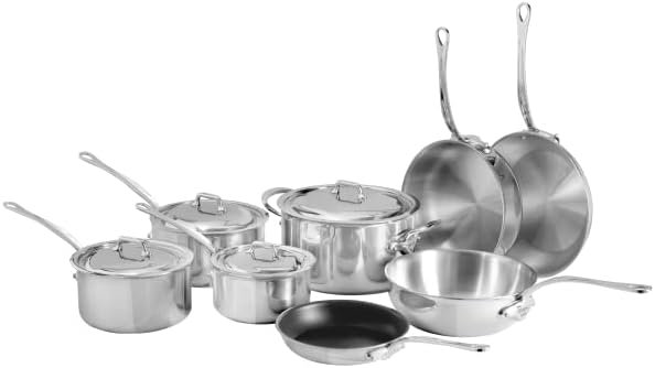 Mauviel M'COOK 5-Ply 12-Piece Cookware Set With Cast Stainless Steel Handles