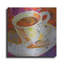«Café au lait» par St. Hilaire Elizabeth, art mural en métal, 12 po x 12 po-379988308
