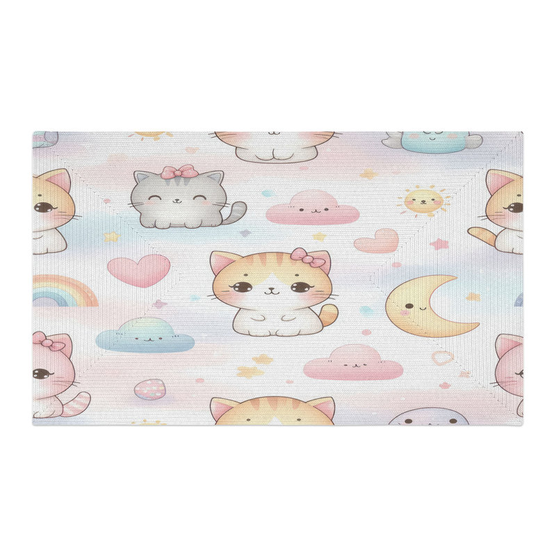Tapis tressé Fluffy Paws, Rectangulaire 3 pi x 5 pi