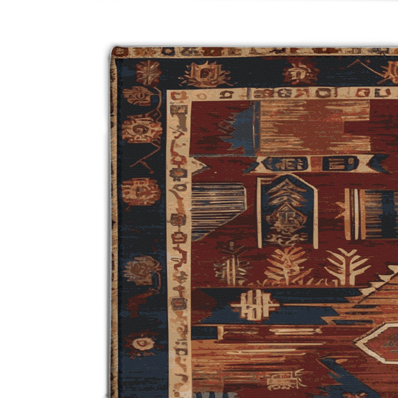 Tapis turc intérieur et extérieur brun, Rectangulaire 2 pi x 3 pi