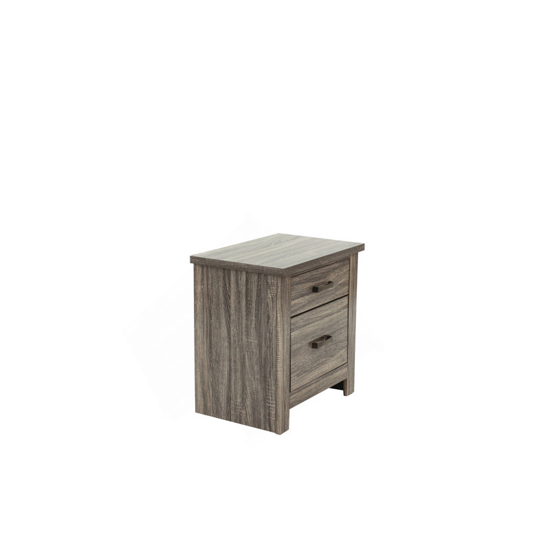 Table de chevet en chêne gris