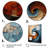 Collaged Spiral - Abstract Spirals Canvas Prints-590379617-590379628