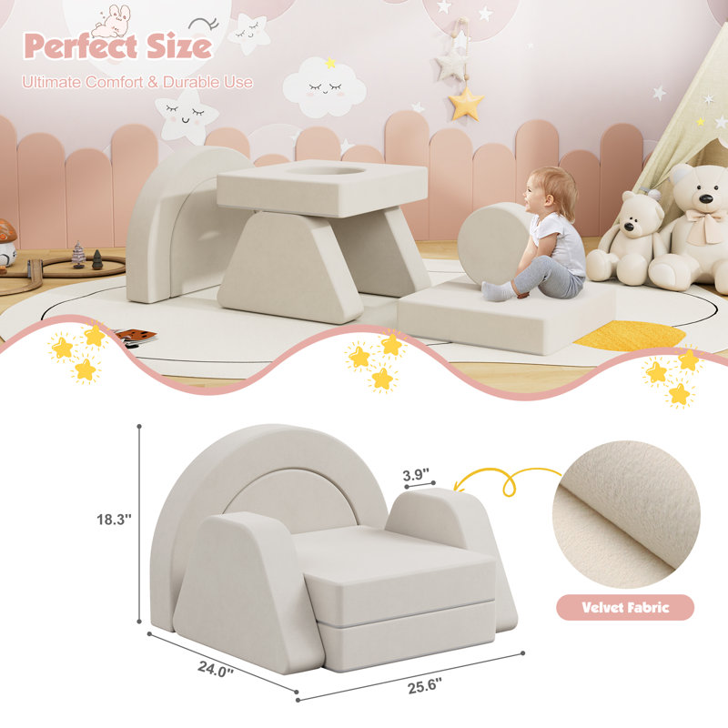 Children's Sofa / Sectional, Beige