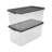 Sterilite Clear Plastic Stacking Storage Containers w/ Lid-98364623-98364624