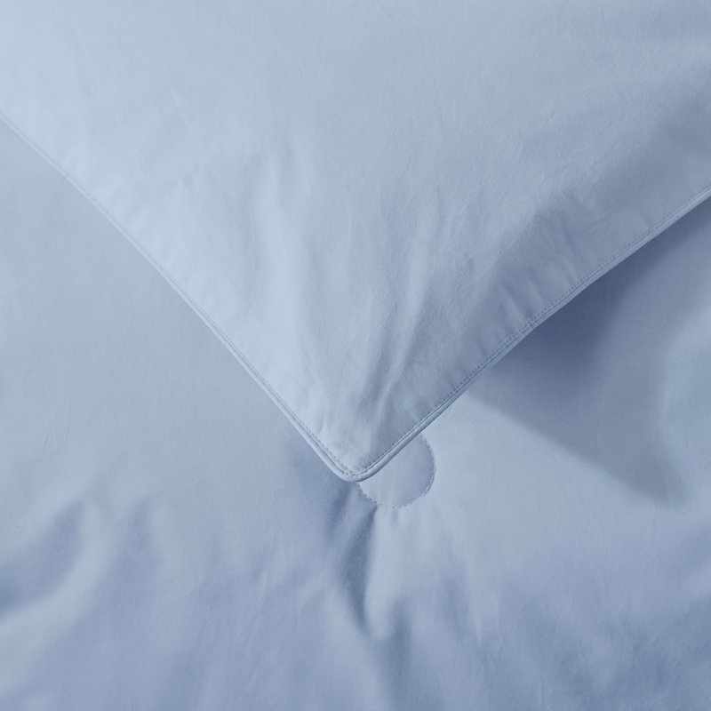 Button Stitch Down Alternative Comforter Ring Stitch Comforter, Blue Fog, Twin Comforter