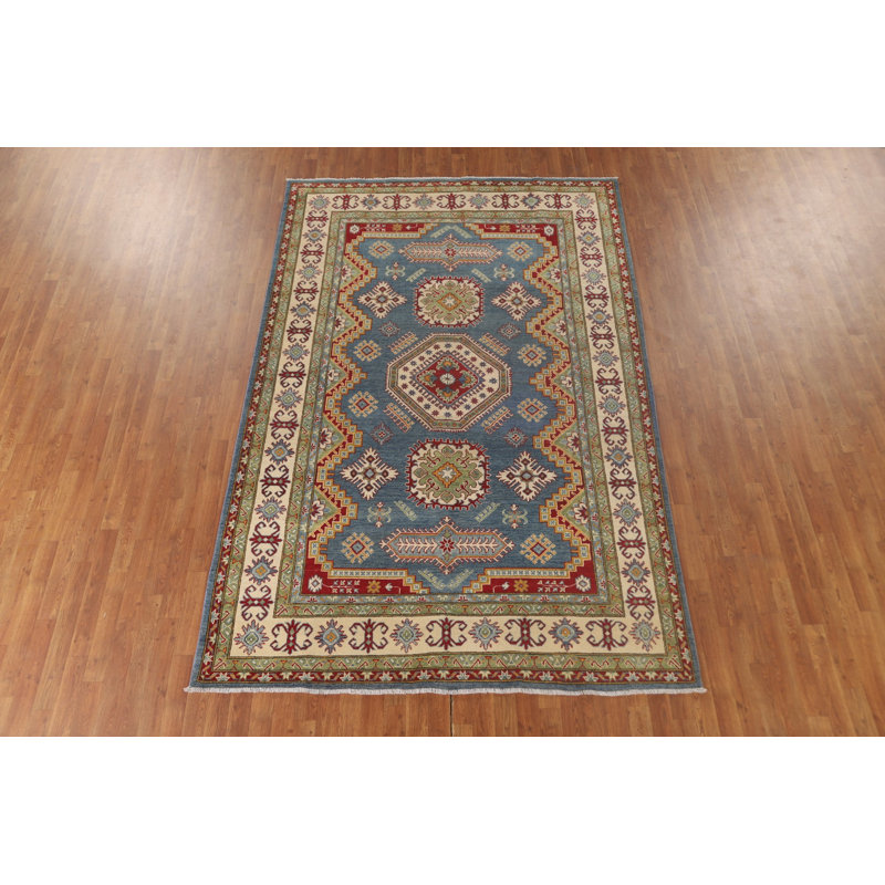 Tapis de salon Kazak bleu clair