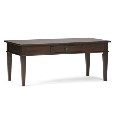 Table basse transitionnelle en bois massif l 44 po Carlton