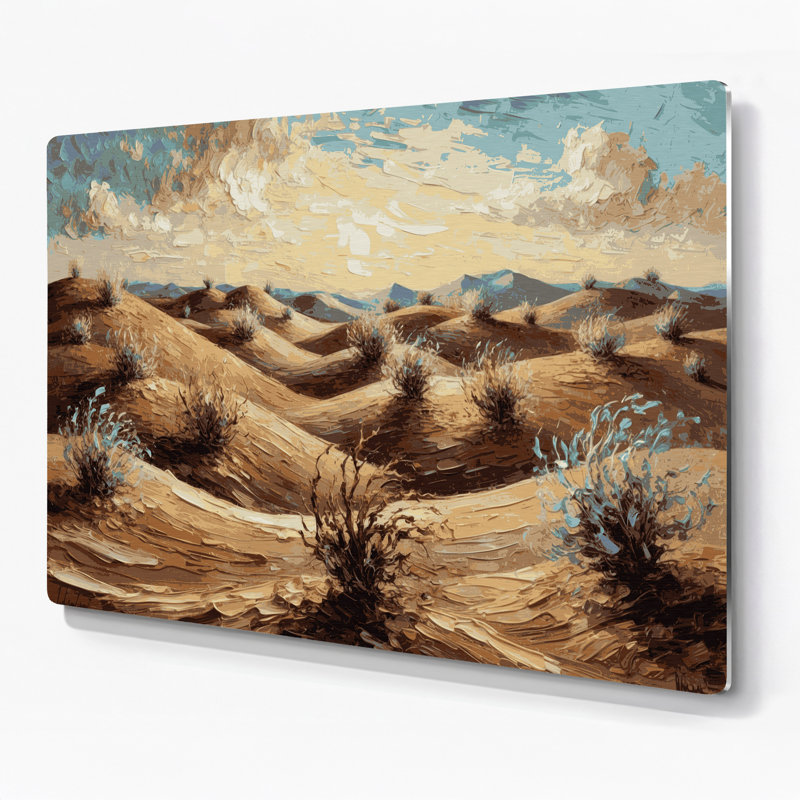 Art mural en métal brun 144 Southwestern