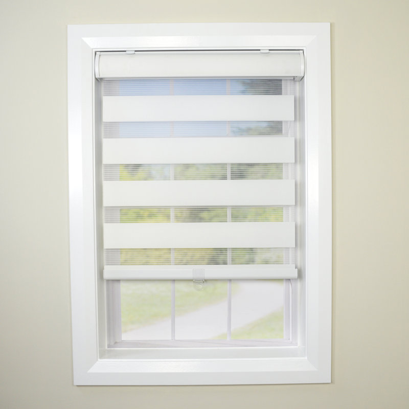 Rideau roulant obscurcissant blanc, L 32 po x L 72 po, Blanc
