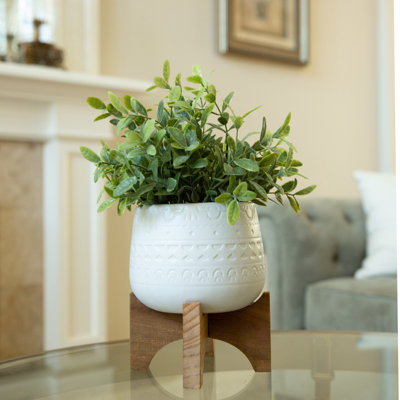 Plante de feuillage artificiel 6" en pot