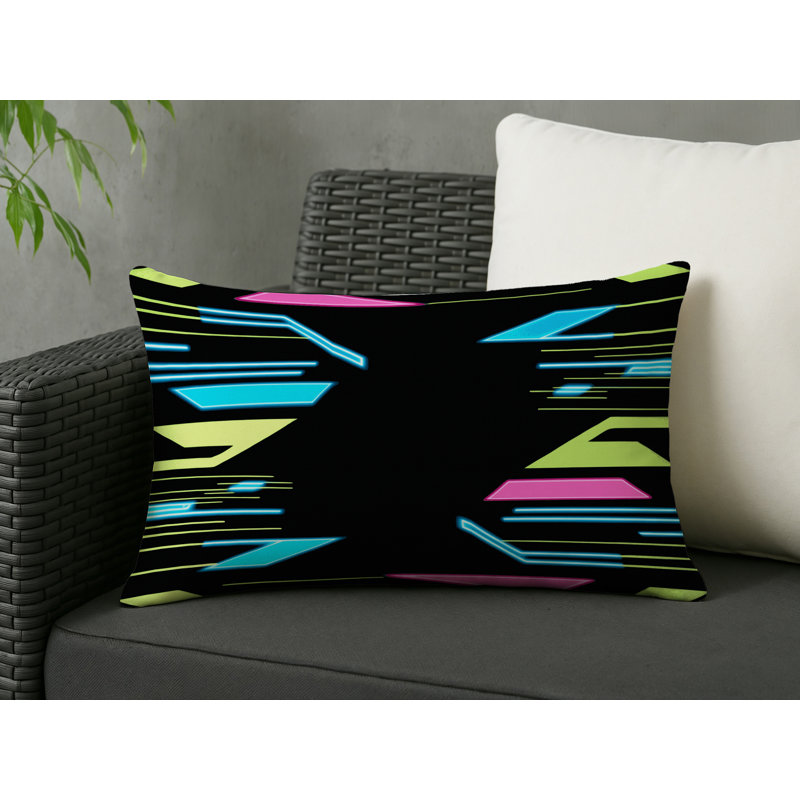 Vibrance Path Indoor And Outdoor Throw Pillow, Rectangle 14"H x 20"W