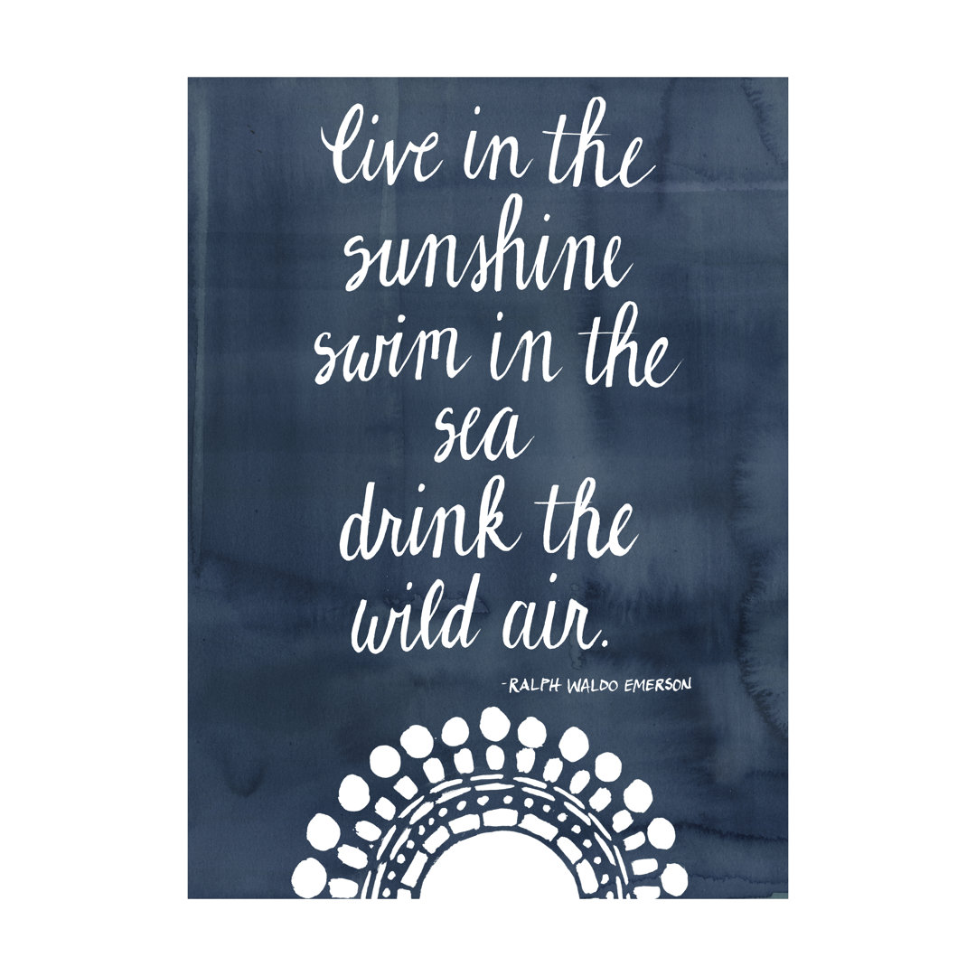 Leinwandbild Sun Quote I