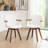 Karez 21.2" W Faux Leather Swivel Modern Dining Chair-301842001