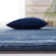 Witcher Hand Loomed Viscose/Cotton Solid Colour Rug in Navy