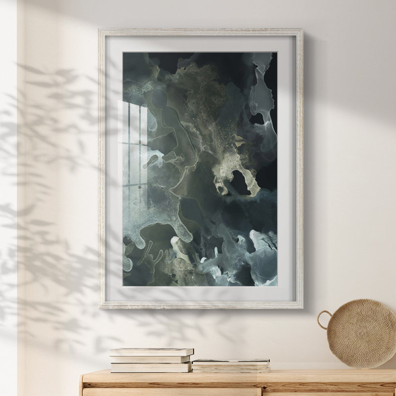 Gilded Spector I -Framed Print, 25.5" H x 17.5" W, White
