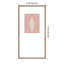 Ornement sur fond rose 2 par Katie O'Shea, impression d'art encadrée en bois
