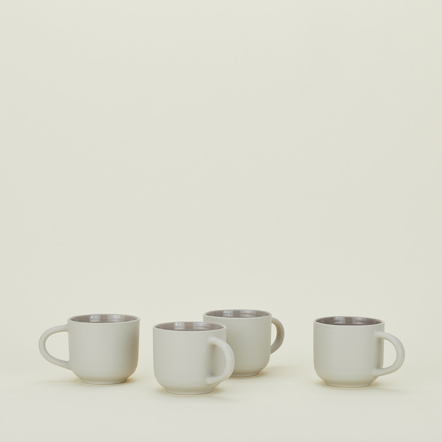 Hirma Stoneware Coffee Mug, Light Gray