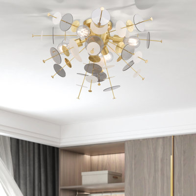 Plafonnier encastré 4 lumières Nichalaus