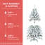 4FT Flocked Christmas Tree with Pine Cones-118345084