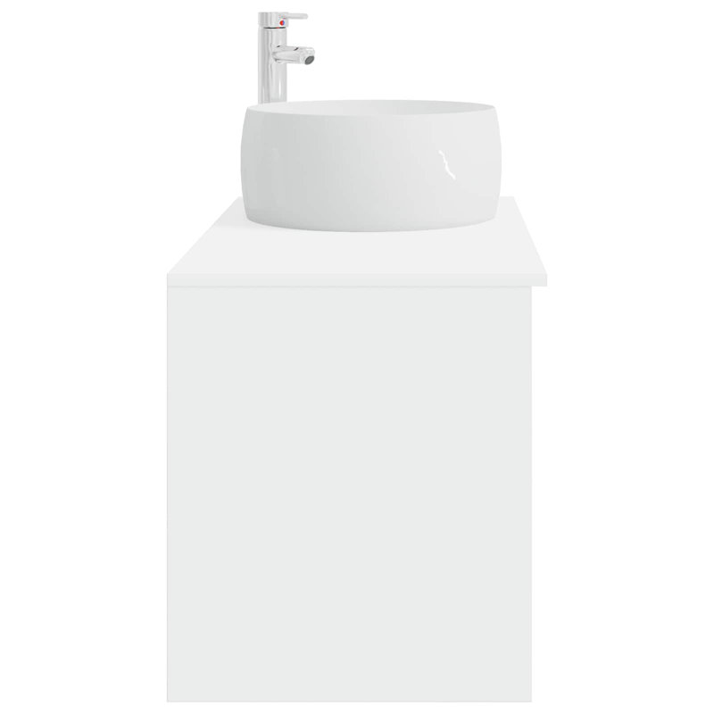 Vanity & Mirror Set, White