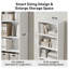 Bibliothèque 79 "avec 2 tablettes réglables, bibliothèque à 6 niveaux-1758995130