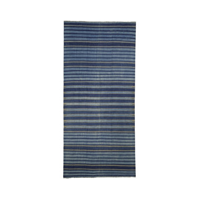 One-of-a-Kind 6'6" X 14' 1950s Cotton Area Rug