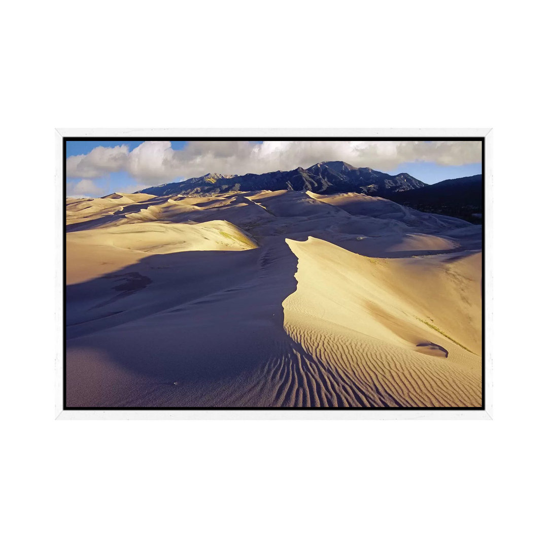 Rippled Sand Dunes With Sangre De Cristo Mountains In The Background Great Sand Dunes National Park von Tim Fitzharris -...